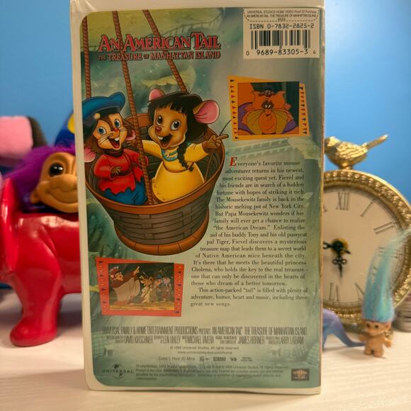 An American Tail Treasure of Manhattan Island VHS 1998 Clamshell Tested - Picture 2 of 3